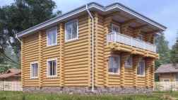 Дом-баня из бревна 200.07