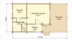 Баня из бревна 49.62 фото #0