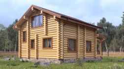Дом из бревна 122.94 фото #4