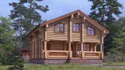 Дом из бревна 155.54
