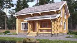 Дом из бревна 157.52 фото #0