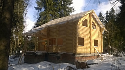Завершенный объект - Дом из бревна 151.2м2 снт Дубровка