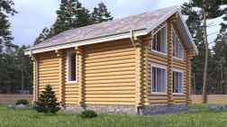 Дом из бревна 157.52 фото #2