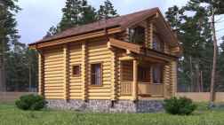 Дом из бревна 119.92 фото #4