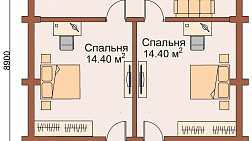 Дом 7,2 на 8,9 "Боярин" фото #1