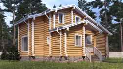 Дом из бревна 154.17 фото #1