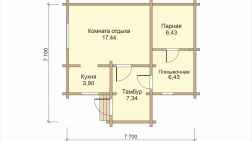 Баня из бревна кедра 41.32 фото #0