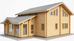 Дом из бруса 179.46 фото #2