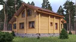 Дом из бревна 119.92 фото #3
