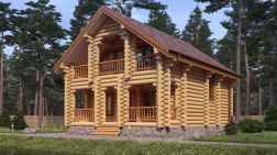 Дом из бревна 145.97 фото #2