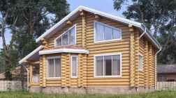Дом из бревна 168.18 фото #3