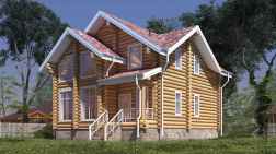 Дом из бревна 168.68
