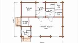 Баня из бревна 55.09 фото #0