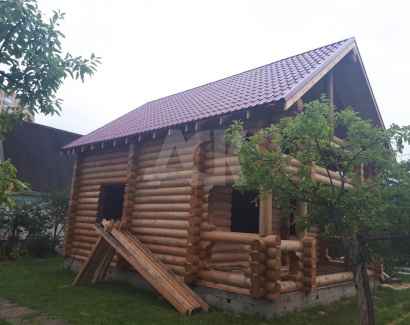 Завершенный объект - Баня из лиственницы 79.56м2 Климовск