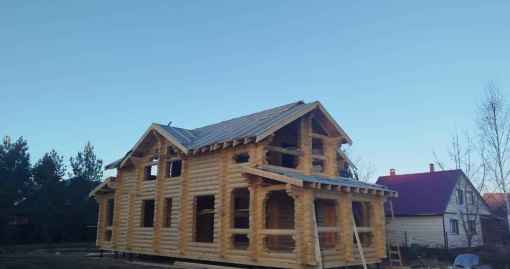Завершенный объект - Дом из бревна 240мм р-н Ступинский, с. Татариново