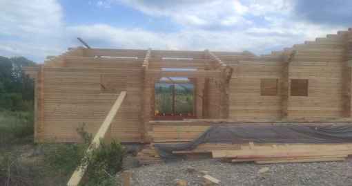 Завершенный объект - Дом с баней 180.08м2 из бруса кам. сушки Хадыженск