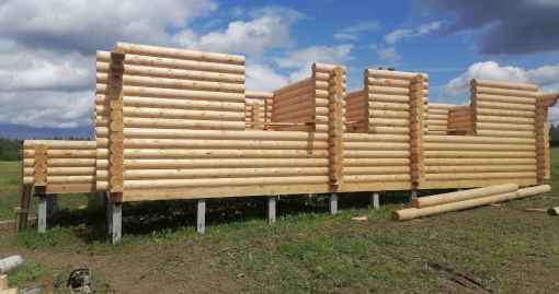 Завершенный объект - Дом из бревна 240мм р-н Истринский, д Загорье 