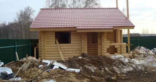 Завершенный объект - Баня из бревна 42м2 Опалиха