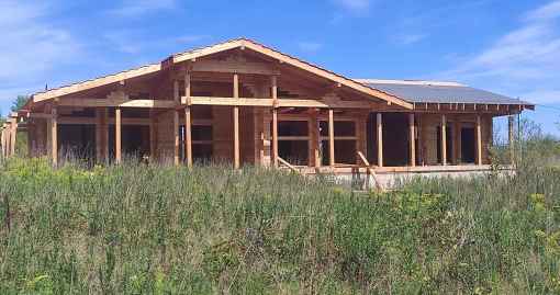 Завершенный объект - Дом с баней 180.08м2 из бруса кам. сушки Хадыженск