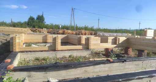 Завершенный объект - Дом с баней 180.08м2 из бруса кам. сушки Хадыженск