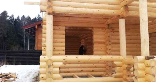 Завершенный объект - Дом из бревна 166.99м2 Ступино