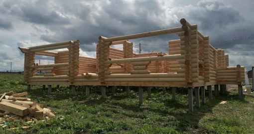 Завершенный объект - Дом из бревна 240мм р-н Истринский, д Загорье 