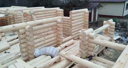 Завершенный объект - Дом из бревна 240мм р-н Ступинский, с. Татариново