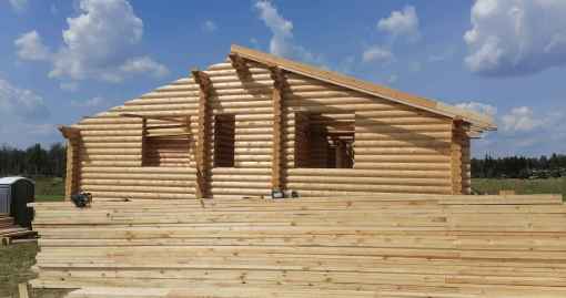Завершенный объект - Дом из бревна 240мм р-н Истринский, д Загорье 