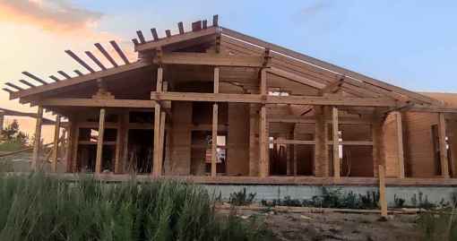 Завершенный объект - Дом с баней 180.08м2 из бруса кам. сушки Хадыженск