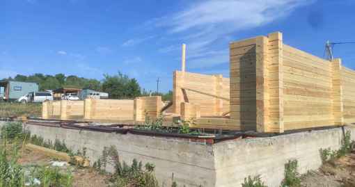 Завершенный объект - Дом с баней 180.08м2 из бруса кам. сушки Хадыженск