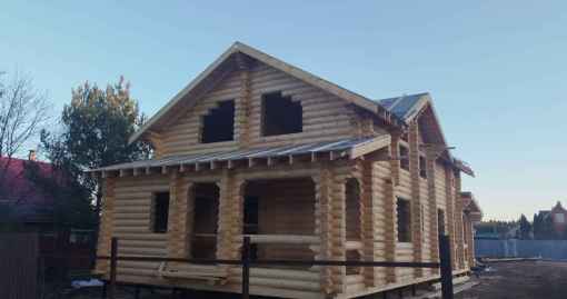 Завершенный объект - Дом из бревна 240мм р-н Ступинский, с. Татариново