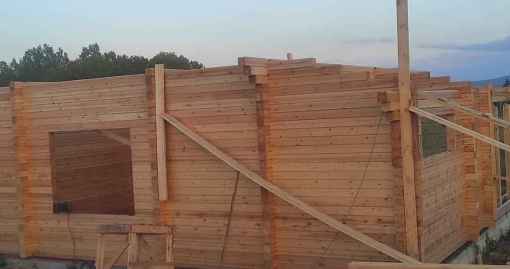 Завершенный объект - Дом с баней 180.08м2 из бруса кам. сушки Хадыженск