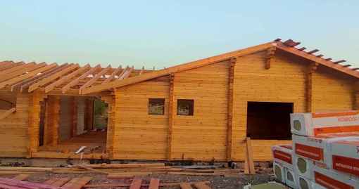 Завершенный объект - Дом с баней 180.08м2 из бруса кам. сушки Хадыженск