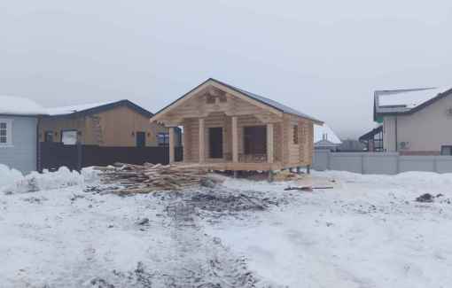 Завершенный объект - Баня из бревна 280мм Дмитровский р-н Ильинские Усадьбы