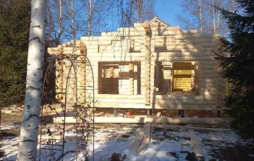 Завершенный объект - Пристройка к дому бревно 220мм Талдомский р-н СНТ «Агросад» 