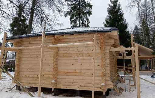 Завершенный объект - Баня из бревна 240мм Истринский р-н КП Лесогорье