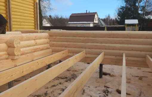 Завершенный объект - Пристройка к дому бревно 220мм Талдомский р-н СНТ «Агросад» 