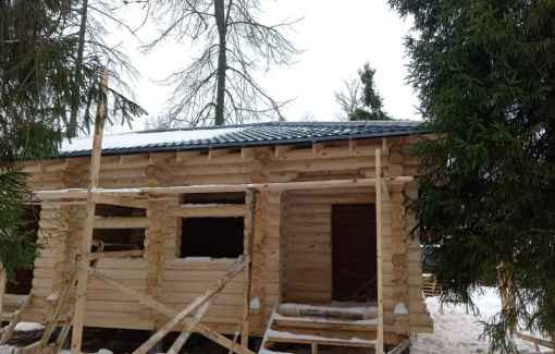 Завершенный объект - Баня из бревна 240мм Истринский р-н КП Лесогорье