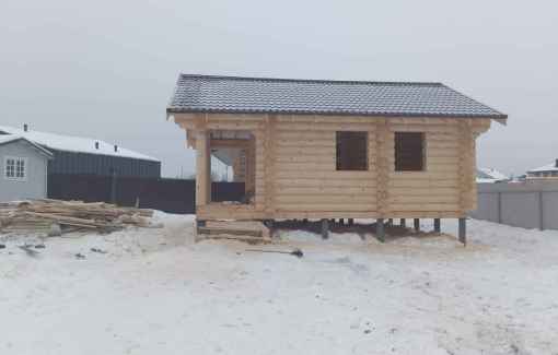 Завершенный объект - Баня из бревна 280мм Дмитровский р-н Ильинские Усадьбы