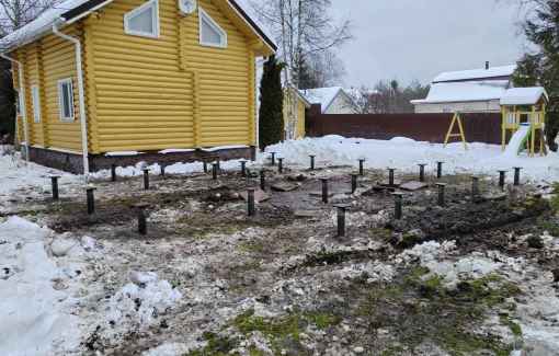 Завершенный объект - Пристройка к дому бревно 220мм Талдомский р-н СНТ «Агросад» 