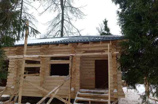 Завершенный объект - Баня из бревна 240мм Истринский р-н КП Лесогорье