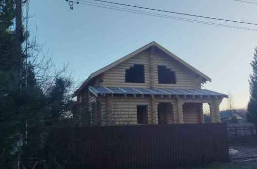 Завершенный объект - Дом из бревна 240мм р-н Ступинский, с. Татариново