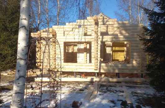 Завершенный объект - Пристройка к дому бревно 220мм Талдомский р-н СНТ «Агросад» 