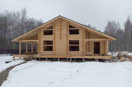 Завершенный объект - Дом из бруса камерной сушки Раменский р-н КП Великие озера