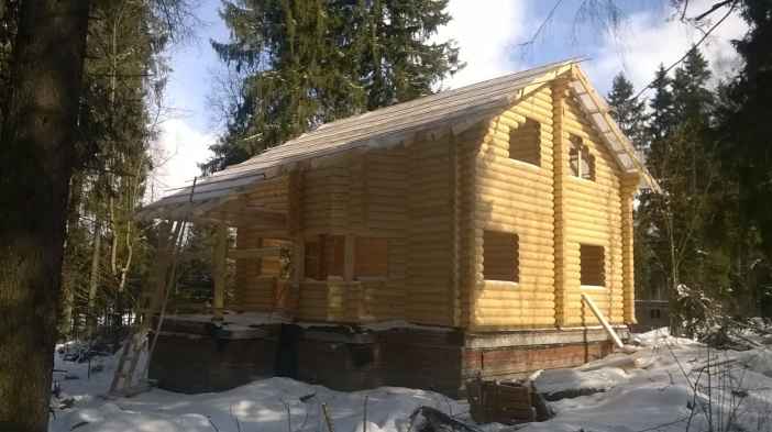 Завершенный объект - Дом из бревна 151.2м2 снт Дубровка