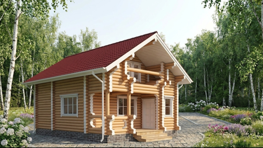 Баня 7,2 на 5,7 "Глушица"