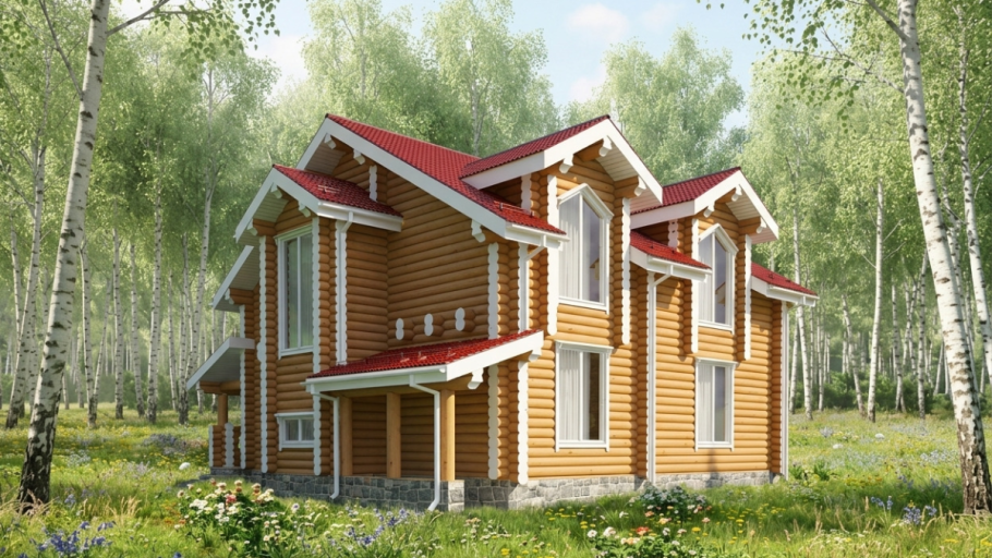 Дом 12,6 на 13,2 "Дуплекс"