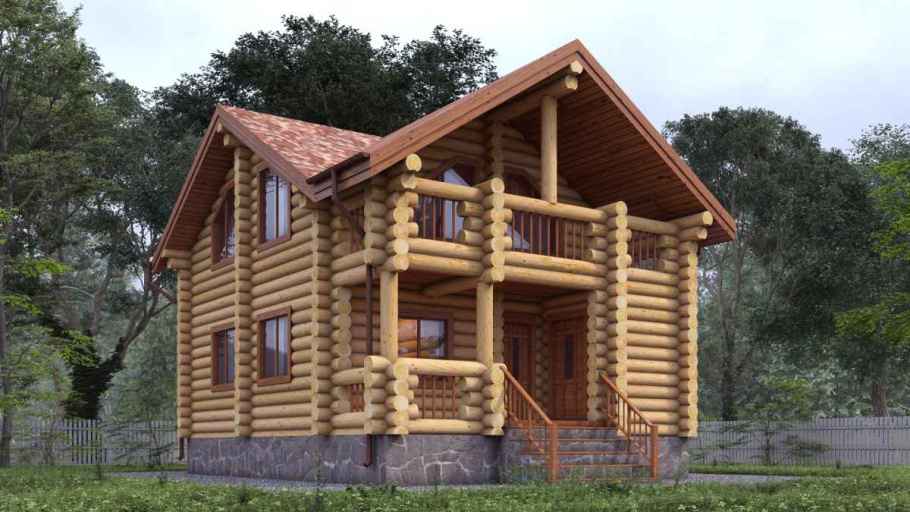 Дом из бревна 118.35