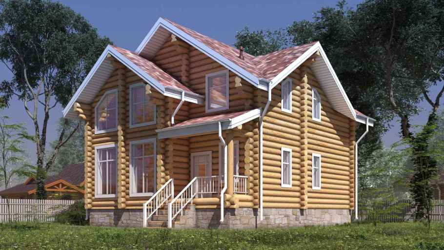 Дом из бревна 168.68