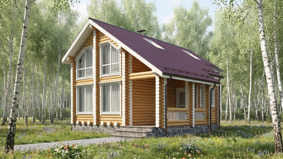 Дом-баня 11,9 на 9,1 "Липецк"